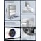 Iliving Silver 12 inch Shutter Exhaust Attic Garage Grow Fan with 3 Speed Thermostat 6 ft. 3 Plugs Cord ILG8SF12V-T - alternate 2